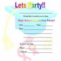 High School Graduation Party Invitation