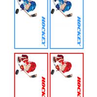 Hockey Players Name Tags