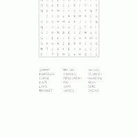 Holes Word Search