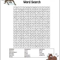 Horses Word Search