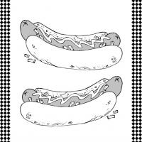 Hot Dogs Flash Card