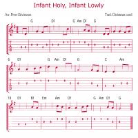 Infant Holy Infant Lowly Guitar Music Sheet