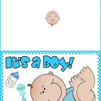 It's a Boy Dotted Card