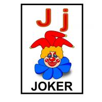J is for Joker Flash Card