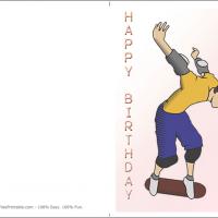 Just For You Skateboarder Birthday Card