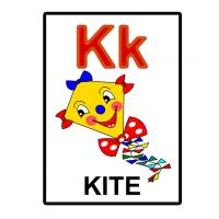 K is for Kite Flash Card