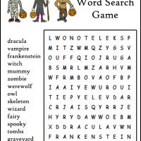 Word Game Halloween Game Printable Halloween Games for Kids 