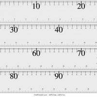 Large-Print Meter Stick with 1/4 Labels