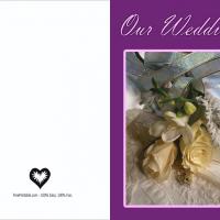 Lavender Rose Blank Wedding Invitation