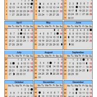 Lunar Calendar 2009
