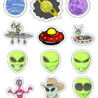 Martian Stickers