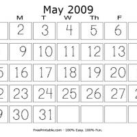 May 2009 Writing Calendar
