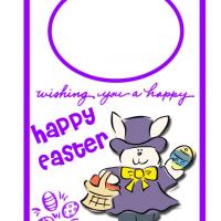 Mister Bunny Easter Egg Hunt Door Hanger