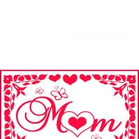 Mom Hearts &amp; Butterflies Card