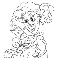 Mom's Gift Coloring Sheet