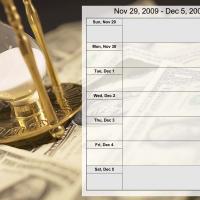 Money Theme Weekly Planner Nov 29 to Dec 5 2009