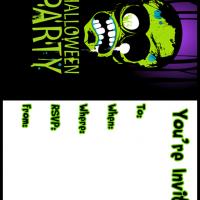 Monster Halloween Party Invitation