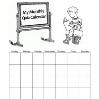 Monthly Quiz Calendar