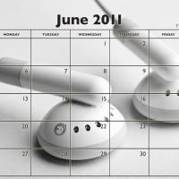 Music Theme June 2011 Calendar