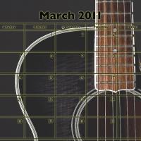Music Theme March 2011 Calendar
