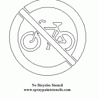 No Bicycle Sign