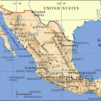 North Ameriac- Mexico General Reference Map