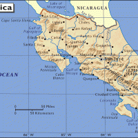 North America- Costa Rica General Reference Map