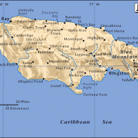 North America- Jamaica General Reference Map