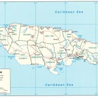 North America- Jamaica Political Map