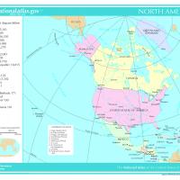 North America General Reference Map