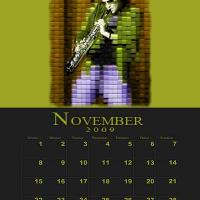 November Music Theme Calendar