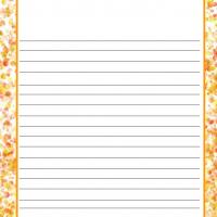 Orange Dots Stationery