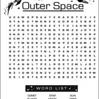 outer space word list