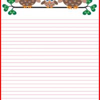 Owl Family Stationery