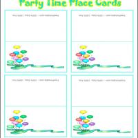 Party Time Place Cards
