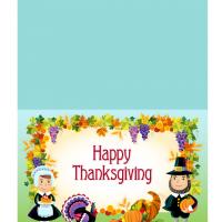 Pilgrims Happy Thanksgiving Greeting Cards