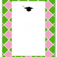 Pink and Green Blank Card Invitation