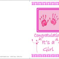 Pink Baby Handprints