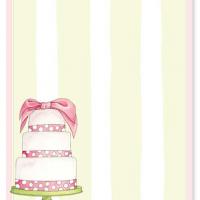 Pink Cake Blank Bridal Shower Invitation Pink Cake Blank Bridal Shower Invitation