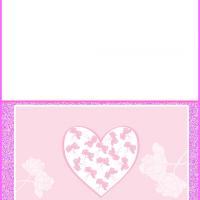 Pink Flowers &amp; Heart Mother's Day Card