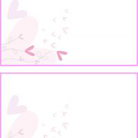 Pink Hearts Postcards