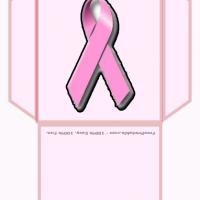 Pink Ribbon Teabag Envelope