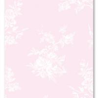 Pink Toile Blank Card Invitation