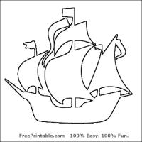 pirate ship pumpkin stencil