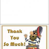Pirate Thank You Card