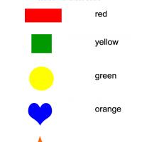 Preschool Worksheet Match the Colors