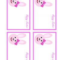 Pretty Easter Bunny Name Tags