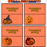 Pumpkin Place Cards