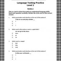 Punctuation Language Quiz