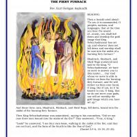 Reading &amp; Discussion: Fiery Furnace for Preschool